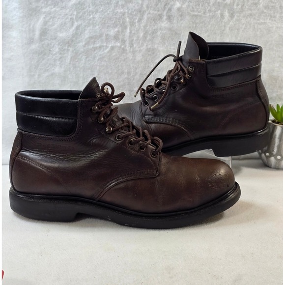 Red‎ Wing Shoes Brown Leather Ankle Boots ANSI Z41 PT91 Steel Toe Work main image 15